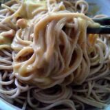 意外に食べれるカルボナーラ蕎麦