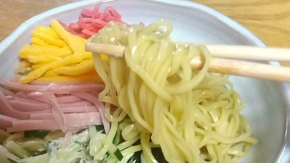 きゅうりにマヨネーズの冷し中華