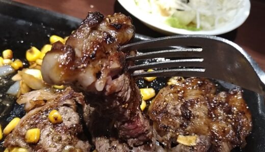 リブロースステーキが期間限定のランチメニューだったので迷わず食べた